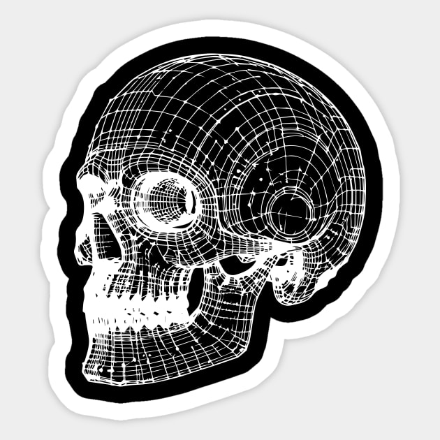 3d skull Sticker by lkn